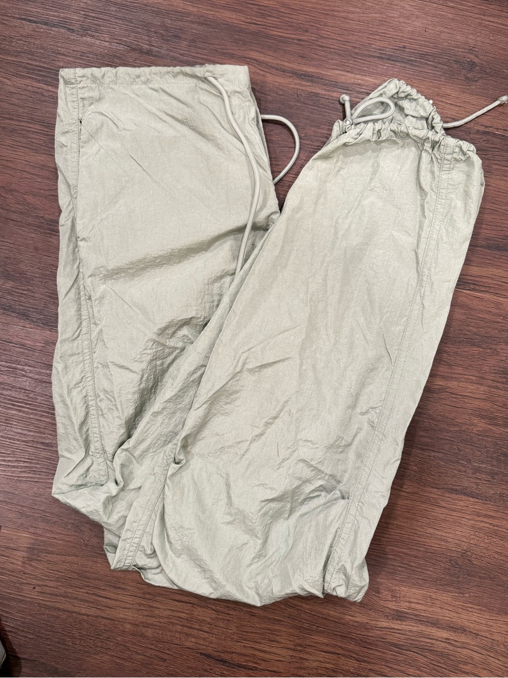 Pacsun Green Metallic Balloon Pants